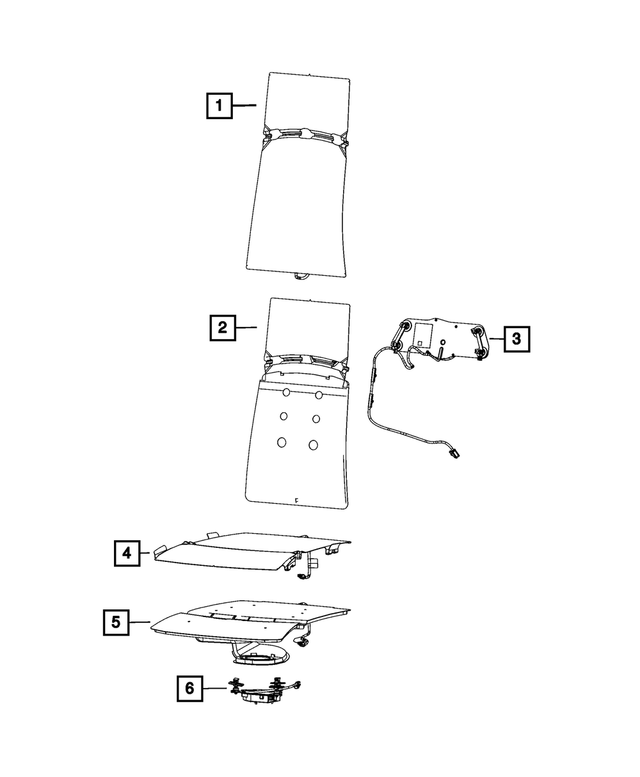 68366263AC - Interior Trim: Seat Back Blower for Mopar Image