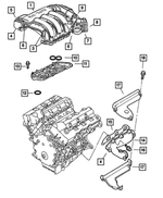 68036660AA - Engine 2.7L Six Cylinder: Intake Manifold Plenum for Mopar Image
