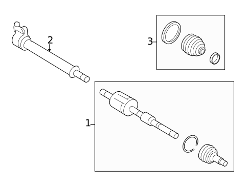 Drive Axles for 2013 Lincoln MKX #0