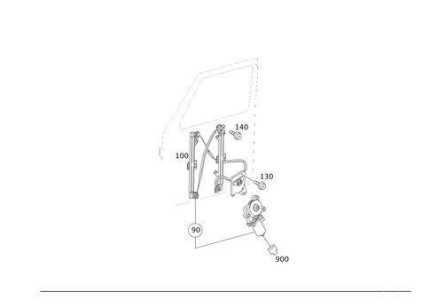 Window Regulator for 2008 Mercedes-Benz G 55 AMG&reg; #0