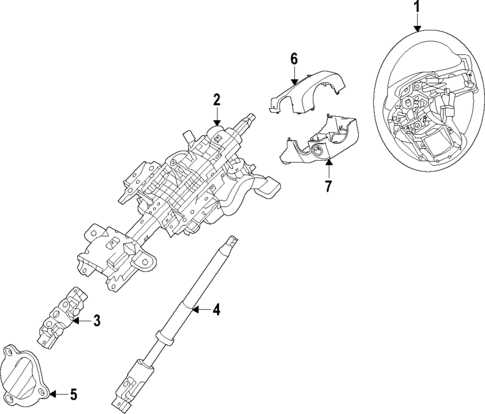 Steering Column for 2021 Ford E-350 Super Duty #0