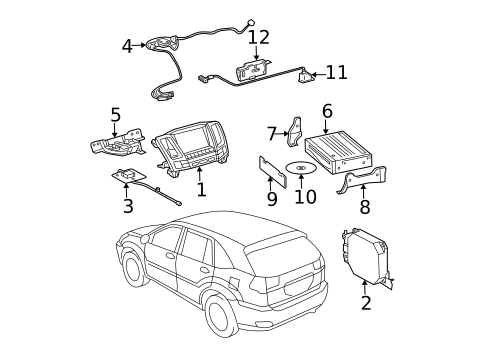 Navigation System for 2007 Lexus RX350 #0