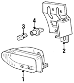 F4ZZ15266C - Electrical: Lens Assembly Bracket for Ford Image