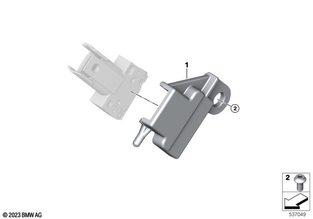 61315A67B31 - General Electrical System: Stop Light Switch Cover -  for BMW-Motorrad Image