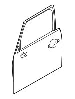 41007462792 - : Door Shell for Mini: Cooper Clubman Image