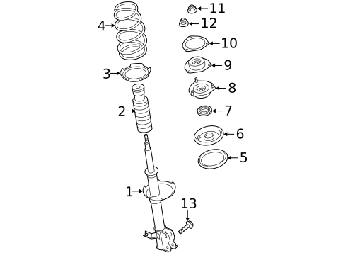 Struts & Components for 2009 Nissan Quest #0