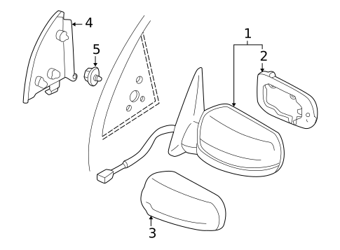 Outside Mirrors for 2000 Nissan Maxima #0