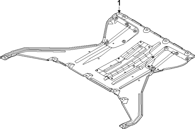 554B0DS000 - : Under Cover for Hyundai Image