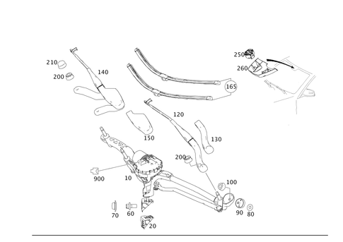 Windshield Wiper for 2013 Mercedes-Benz C 250 #0