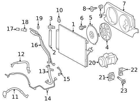 A/C Accumulator/Receiver Drier for 2011 Mercedes-Benz Sprinter 3500 #0