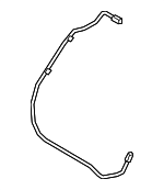 30622606 - Body: Washer Hose for Volvo: 850, C30, C40 Recharge, C70, EC40, S40, S60, S60 Cross Country, S70, S80, S90, V40, V50, V60, V60 Cross Country, V70, V90, V90 Cross Country, XC40, XC40 Recharge, XC60, XC70, XC90 Image