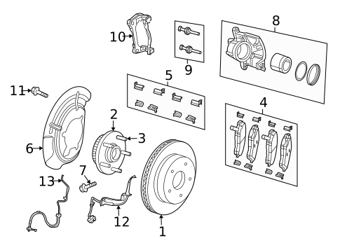 Front Brakes for 2010 Dodge Nitro #1