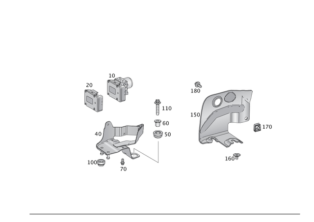 1664311912 - Brake System: Hydraulic Unit for Mercedes-Benz Image image