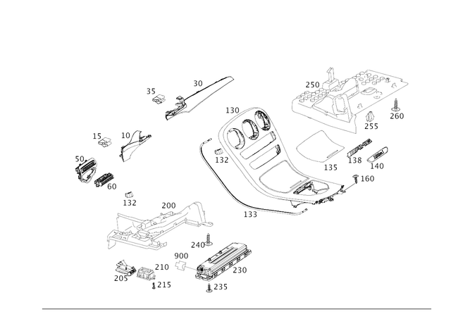 2536802408 - Trim: Trim Strip for Mercedes-Benz: C43 AMG, C63 AMG, C63 AMG S, GLC300, GLC43 AMG, GLC63 AMG, GLC63 AMG S Image image