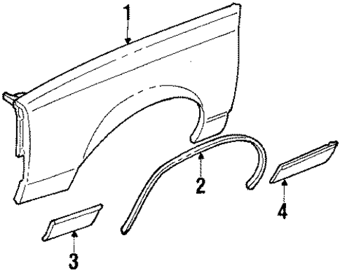 Fender for 1986 Oldsmobile Cutlass Supreme #0