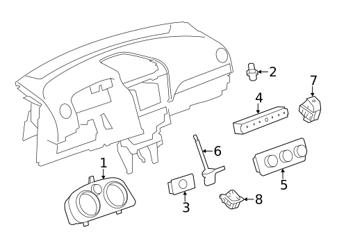 Headlamp Components for 2014 Chevrolet Captiva Sport #1
