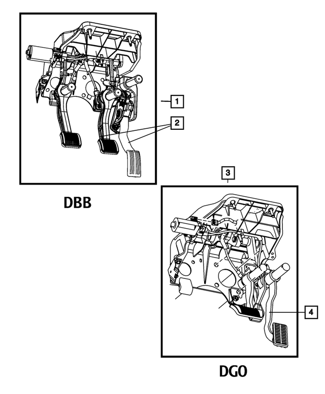 55398039AA - Service Brakes: Adjustable Pedal Assembly for Mopar Image image