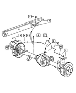 52010346AF - Service Brakes: Brake Tube, Chassis for Dodge: Ram 2500, Ram 3500 Image