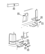 55157216AB - Exterior Ornamentation: Nameplate for Chrysler: Pacifica, Town &amp; Country | Dodge: Grand Caravan, Nitro Image