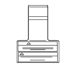 96425023 - Body: Air Bag Label for Chevrolet: Aveo, Aveo5 | Pontiac: G3 Image