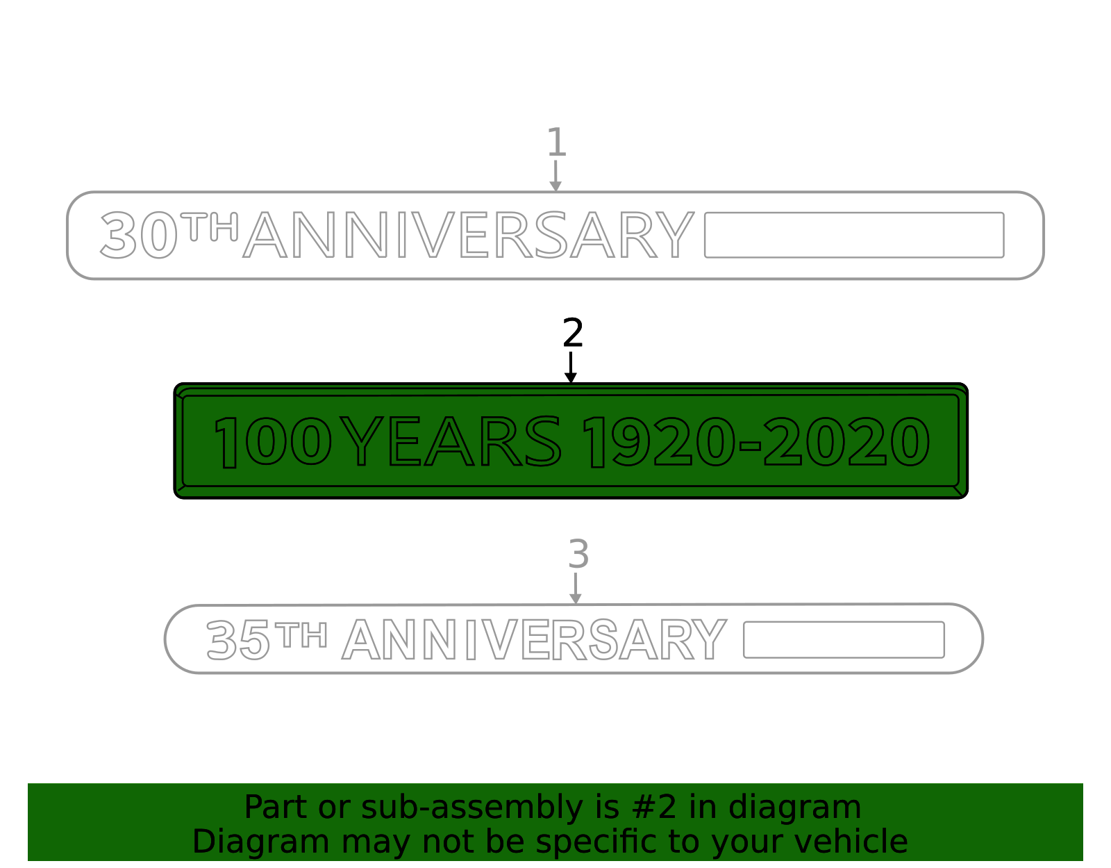 DS コメント下さい 100TH YR ANNIVERSARY EMBLEM | Mazda Parts Factor