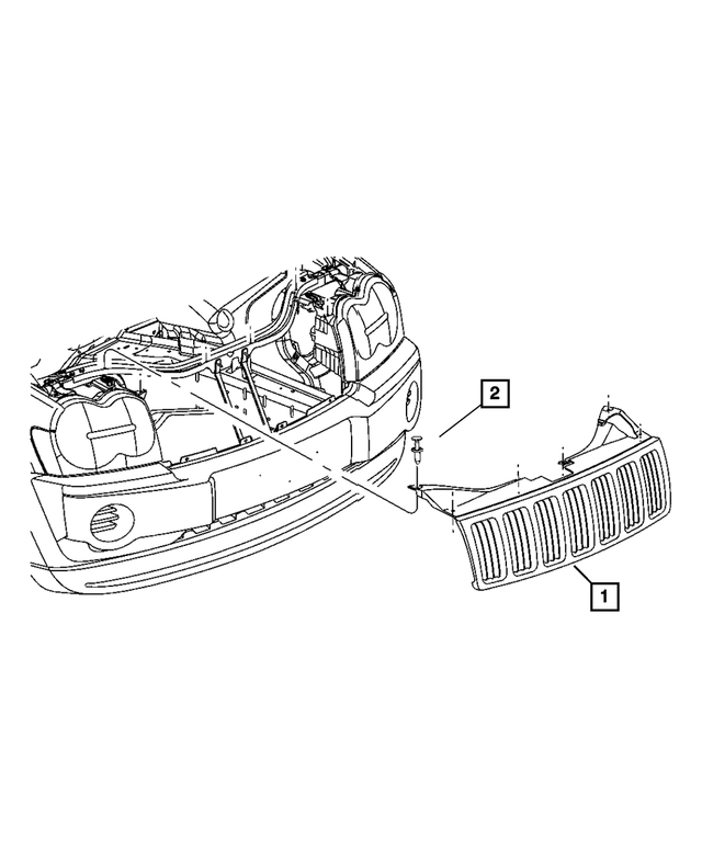 5JF94ZZZAE - Cooling: Radiator Grille for Mopar Image image
