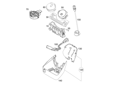 Sensors, Camera and Switch Behind Windshield for 2009 Smart Fortwo #0