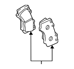 446504090 - : Brake Pads Front for Toyota: Tacoma Image