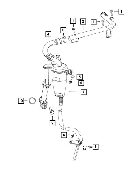 Crankcase Ventilation for 2018 Jeep Compass #0