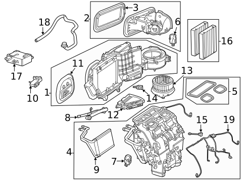 Evaporator & Heater Components for 2025 Mercedes-Benz EQE AMG&reg; #1