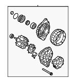 373002E820RU - : OEM NEW 2014-2019 Kia Soul Wagon Remanufactured Alternator Assembly 373002E820RU for Kia: Soul Image