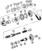68026851AA - MP3022; Transfer Case: Input Gear for Jeep: Liberty Image