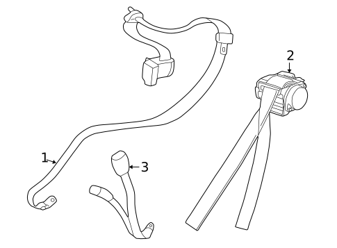 Rear Seat Belts for 2002 Chrysler Concorde #0
