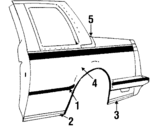 20654830 - Body: Body Side Molding for Buick: Century Image