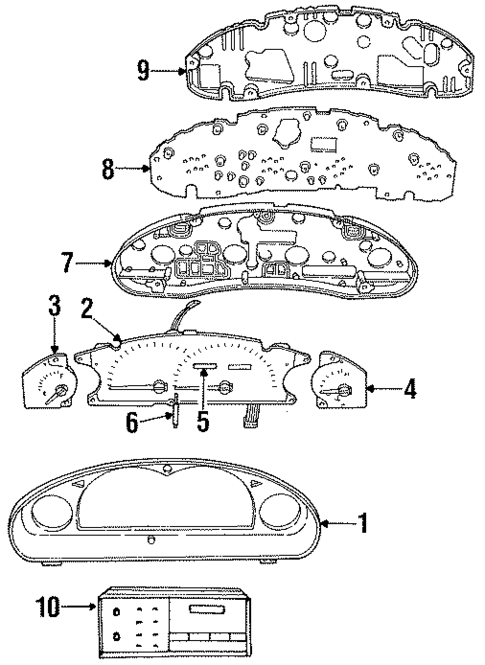 Instrument Gauges for 1996 Chrysler New Yorker #0
