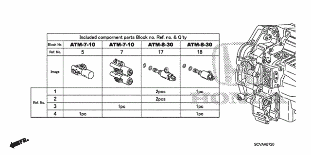 AT Solenoid Valve Set for 2008 Honda Element #0