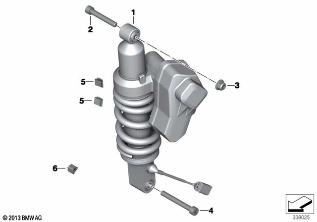33537686734 - Rear Axle, Rear-Wheel Drive, Suspension: Fit Bolt - M10X65X1.25mk for BMW-Motorrad Image