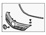 5310106560 - Body: Grille Assembly for Toyota: Camry Image