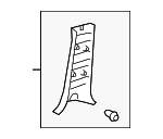 6241360080E0 - Body: Lower Center Pillar Trim for Toyota: Land Cruiser Image