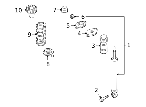Shocks & Components for 2014 INFINITI QX50 #0