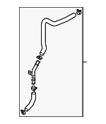 25443G2900 - Cooling System: Lower Hose &amp; Tube for Hyundai: Ioniq Image