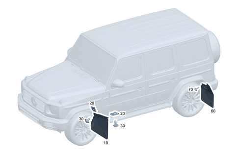 Mud Flap for 2008 Mercedes-Benz G500 #0