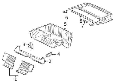 Rear Body for 2004 Chevrolet Corvette #0