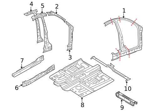 Floor for 2009 Ford Taurus #0