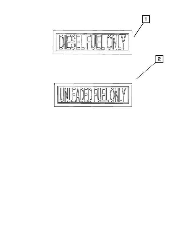 4206059 - Labels: Unleaded Fuel Only Label for Mopar Image image
