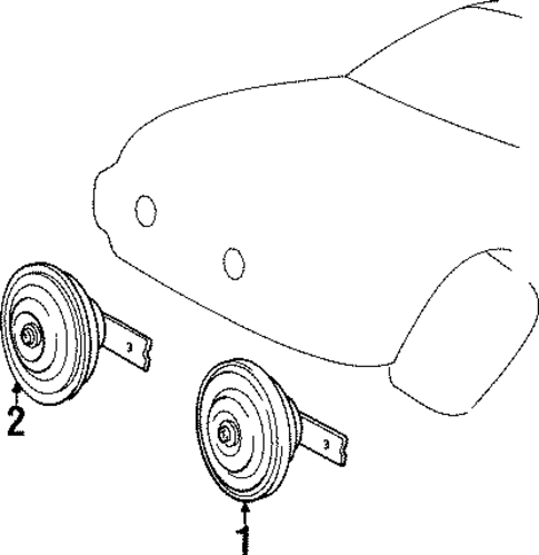 Horn for 1998 Hyundai Sonata #0