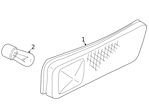 Side Marker Lamps for 2000 Volkswagen Cabrio #0