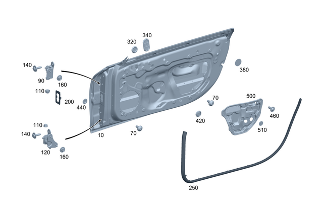 2327208800 - : Door Seal for Mercedes-Benz Image