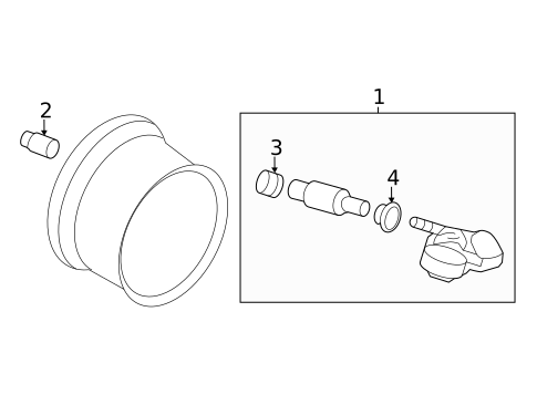 Tire Pressure Monitor Components for 2014 Nissan Altima #0