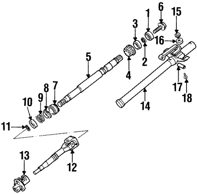 32311159866 - Steering: Shaft Assembly for BMW Image